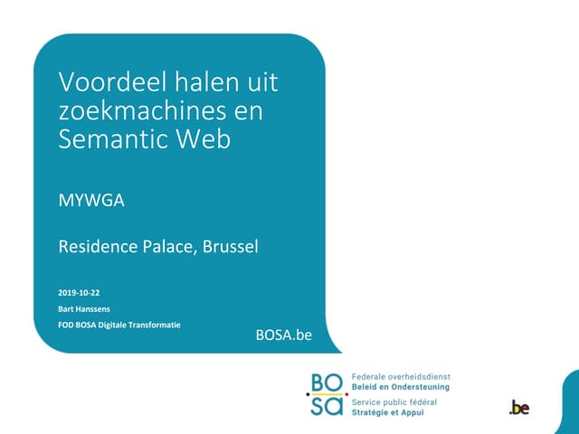 Voordeel halen uit zoekmachines en semantic web