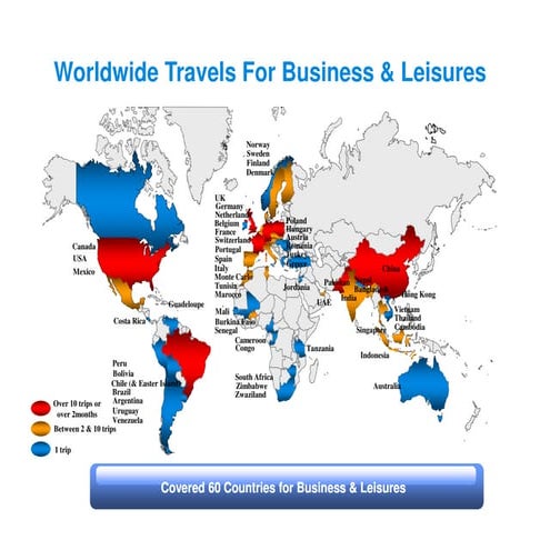 My worldwide Sales & Marketing Experience