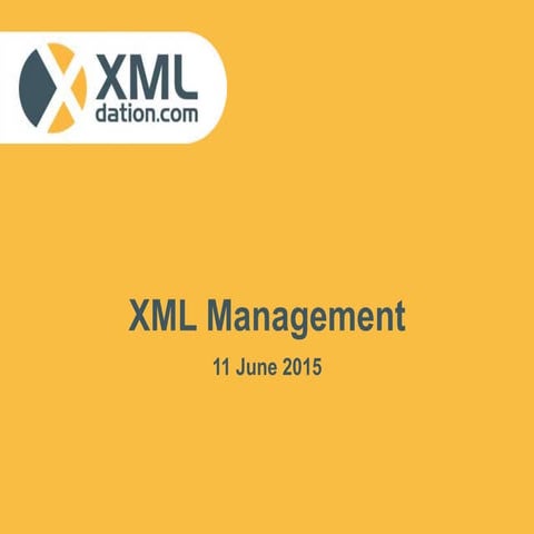 XMLdation myXML webinar 