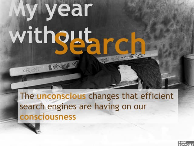 My Year Without Search