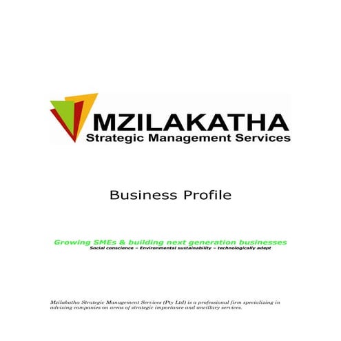 Mzilakatha Strategic Management Services