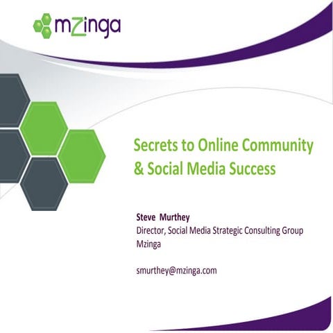 Mzinga Secrets Social Media Success
