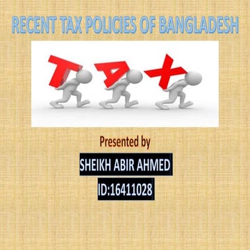 Tax policy in BD in Fiscal year 2015-16