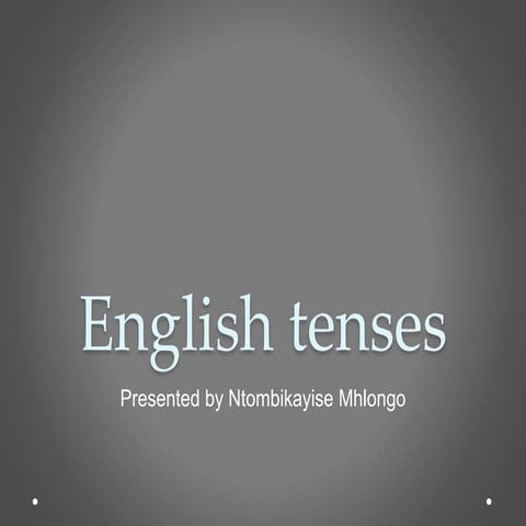 English tenses