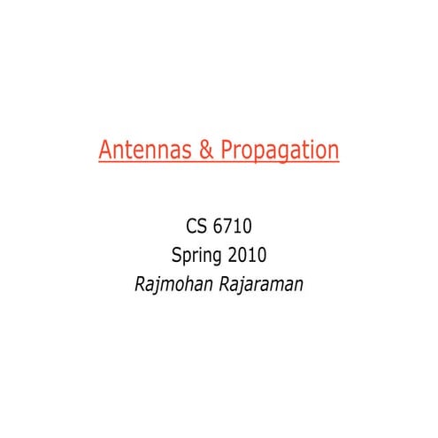 N 4-antennas propagation