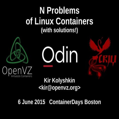 N problems of Linux Containers