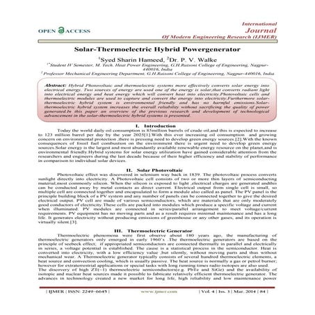 Solar-Thermoelectric Hybrid Powergenerator