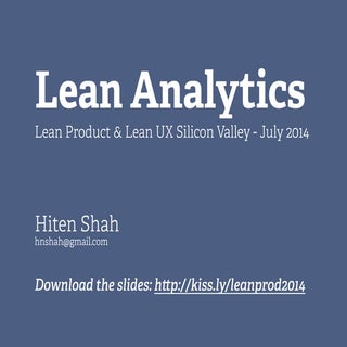 Lean Analytics Cycle