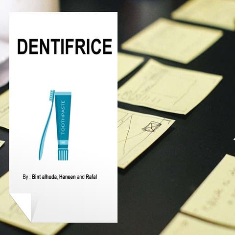 toothpaste - dental school seminar