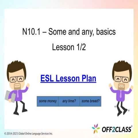 Some And Any – Free ESL Lesson Plan