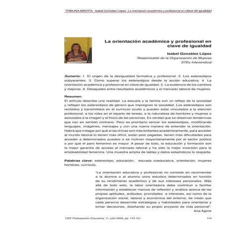 Orientacion con igualdad