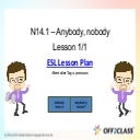 Anybody Nobody - Free ESL Lesson Plan