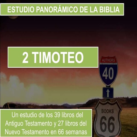 Estudio Panorámico de la Biblia: 2 Timoteo