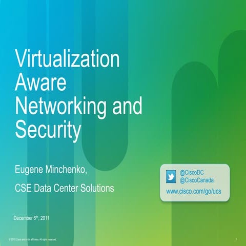 Cisco Dec 6 Toronto VMUG