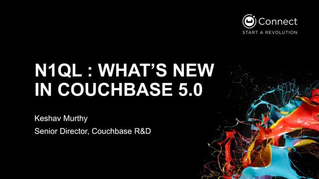 N1QL: What's new in Couchbase 5.0
