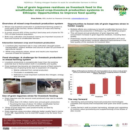 Use of grain legumes residues as livestock feed in the smallholder mixed crop...