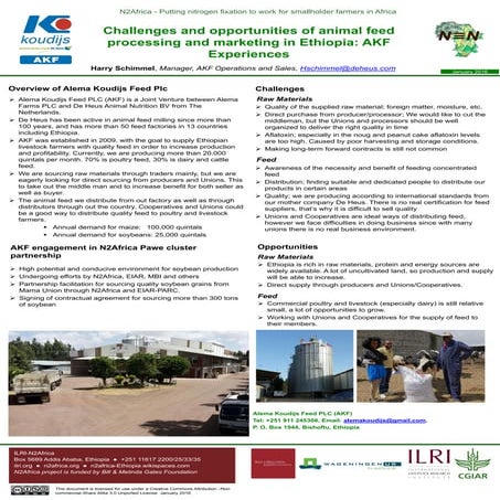 Challenges and opportunities of animal feed processing and marketing in Ethio...