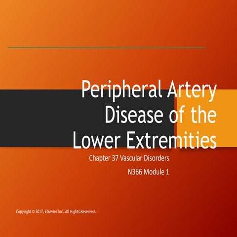 Peripheral Arterial Disease | PPTX