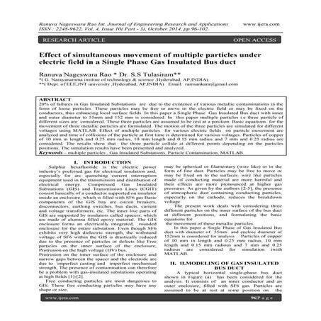 Effect of simultaneous movement of multiple particles under electric field in...