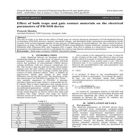 Performance Analysis of Double Hetero-gate Tunnel Field Effect ...
