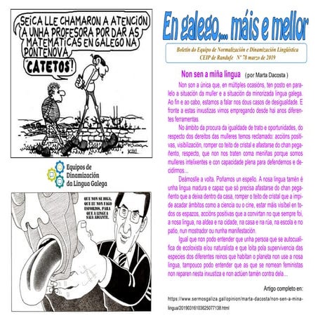 N 78 marzo 2019  en galego,...mais e mellor