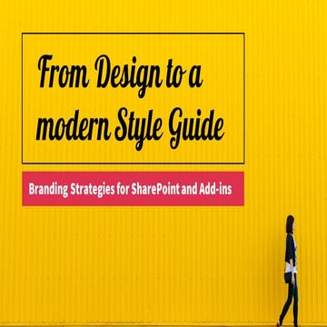 From Design to a modern Style Guide