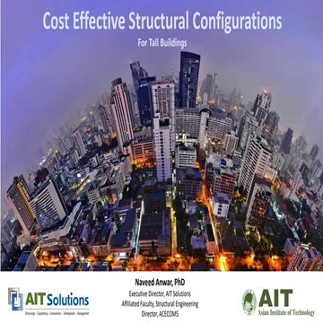 Cost Effective Structural Configurations For Tall Buildings by Dr. Naveed Anwar