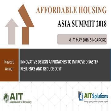 Innovative Design Approaches to Improve Disaster Resilience and Reduced Cost ...