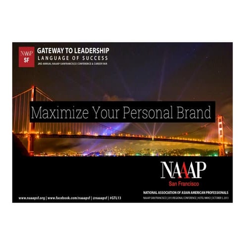 Maximize Your Personal Brand
