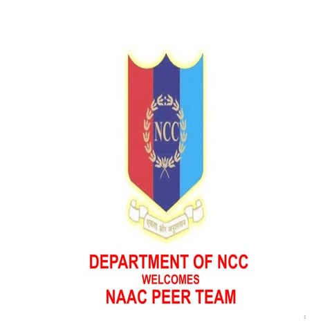 Comprehensive NCC Enrollment Guide for Academic Year 2026-27 | PPTX