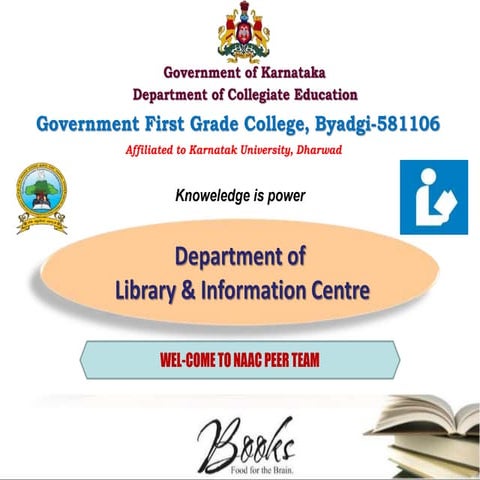 PPT ON LIBRARY AND INFORMATION CENTER  SERVICES IN THE COLLEGE