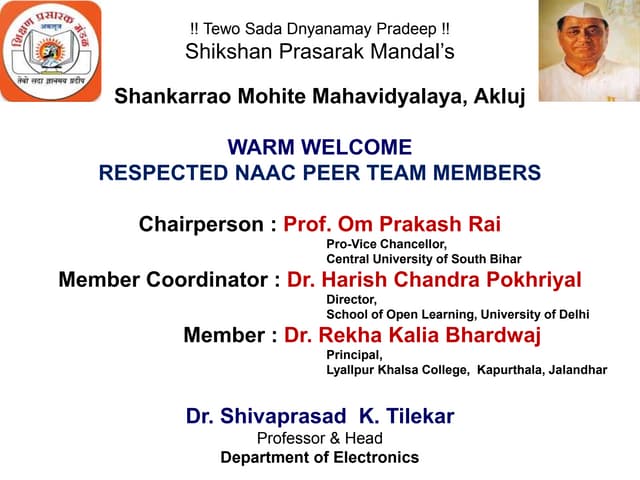 Department Electronic NAAC Presentation 2021