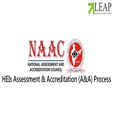 NAAC Assessment && Accreditation - Introduction