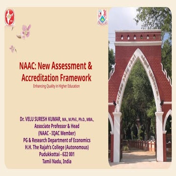 NAAC New Assessment & Accreditation Framework 2024