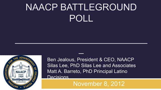 NAACP 2012 Battleground Poll