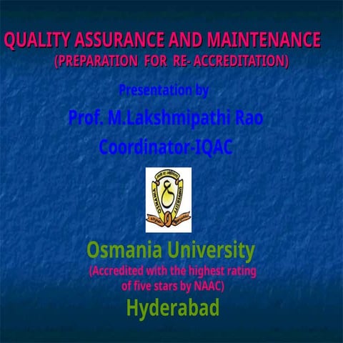 Preparation for NAAC accreditation | PPT