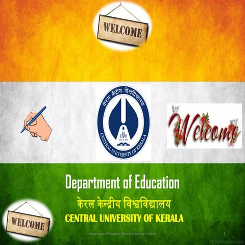 Naac presentation   education department - central university of kerala