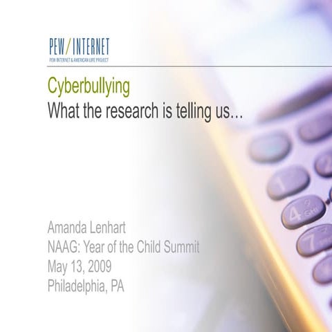 Cyberbullying: What the research is telling us…