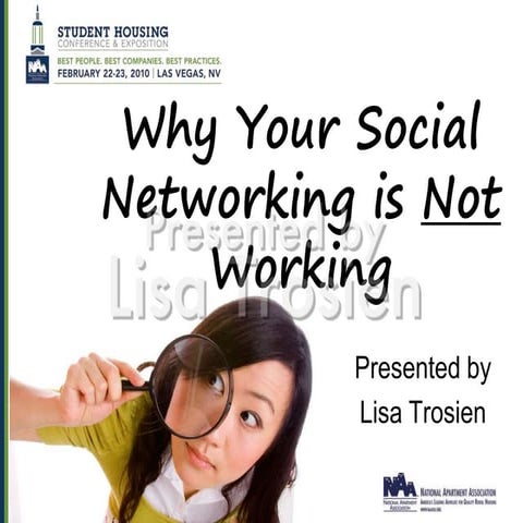 Why Your Social Networking is Not Working