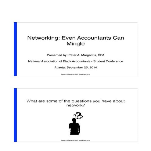 NABA SRSC - Networking- Even Accountants can Mingle, Peter Margaritis