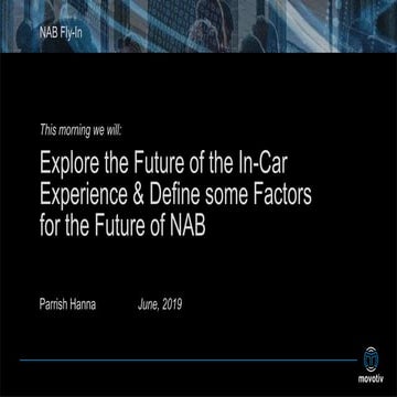 Keynote talk to the National Association of Broadcasters conference in Detroit 