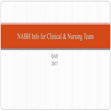 Nabh iv edition for clinical team Doctors and Nurses  2017