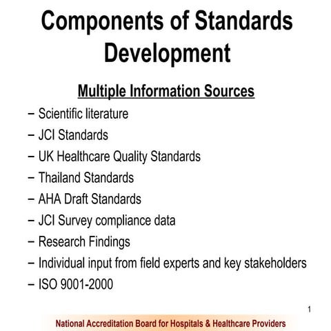 NABH STANDARDS-For Hospitals Accreditation.ppt