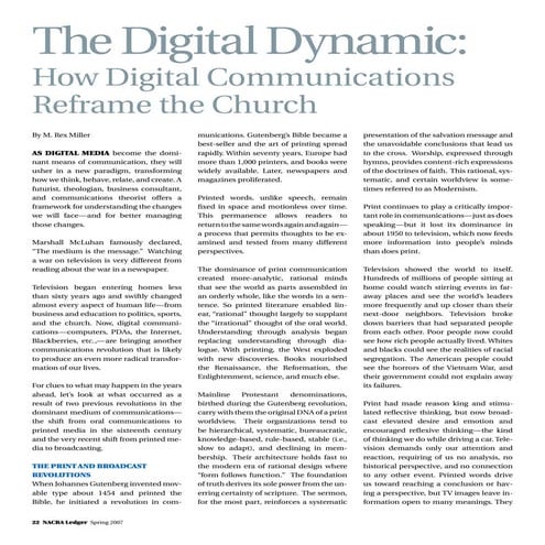 Digital Dynamic - Future of the Church