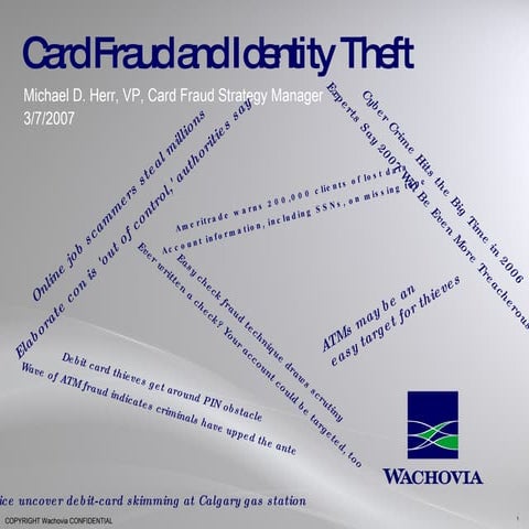 Naccu Card Fraud And Identity Theft