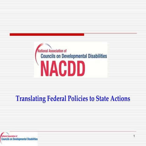 ED Summit 2014 NACDD Policy Presentation