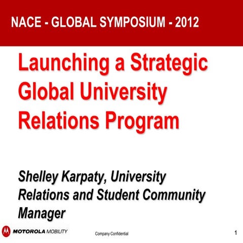University Recruiting or Relations 2012