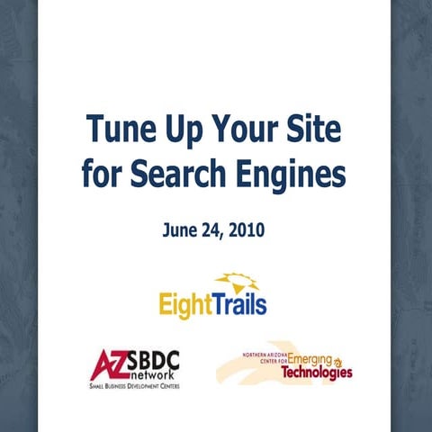 Tune Up Your Site for Search Engines