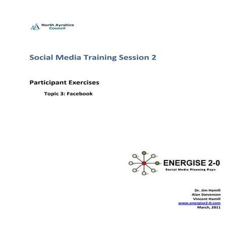 North Ayrshire Council facebook Exercises v3