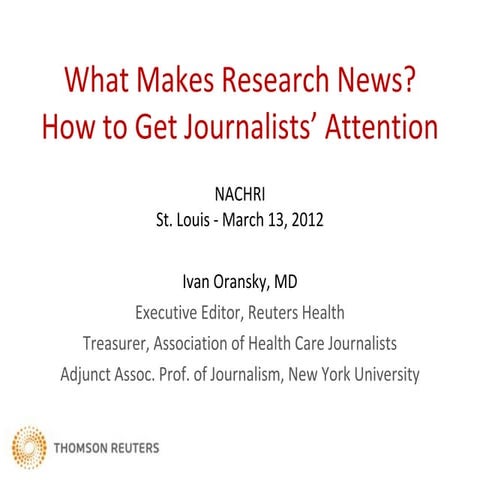 What makes research news?